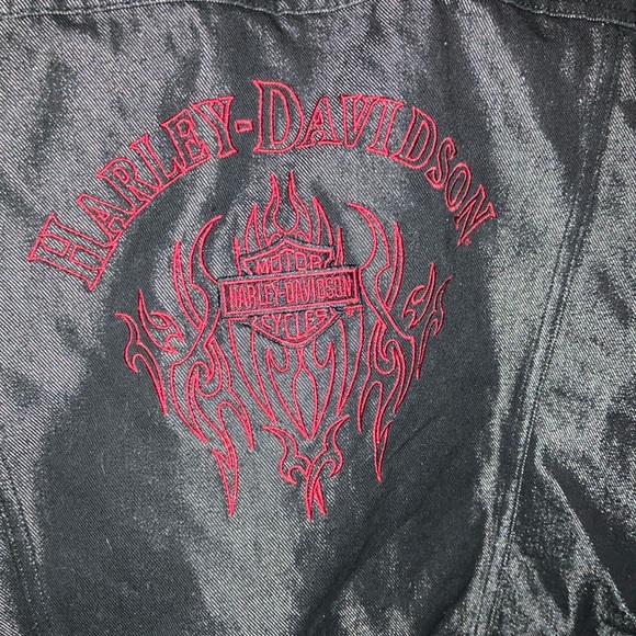 Harley-Davidson Black Jeans Jacket - Picture 3 of 4